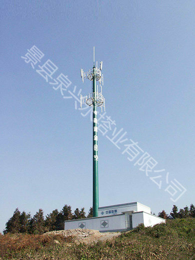 平臺(tái)式單管塔通信塔